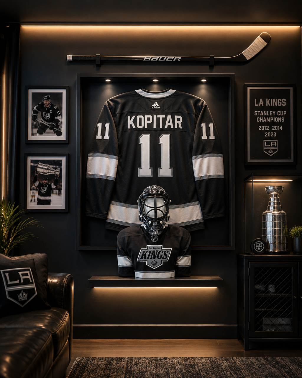 Personalized Hockey BUDDEEZ | NHL-Inspired Mini Goalie Mask Display Stand