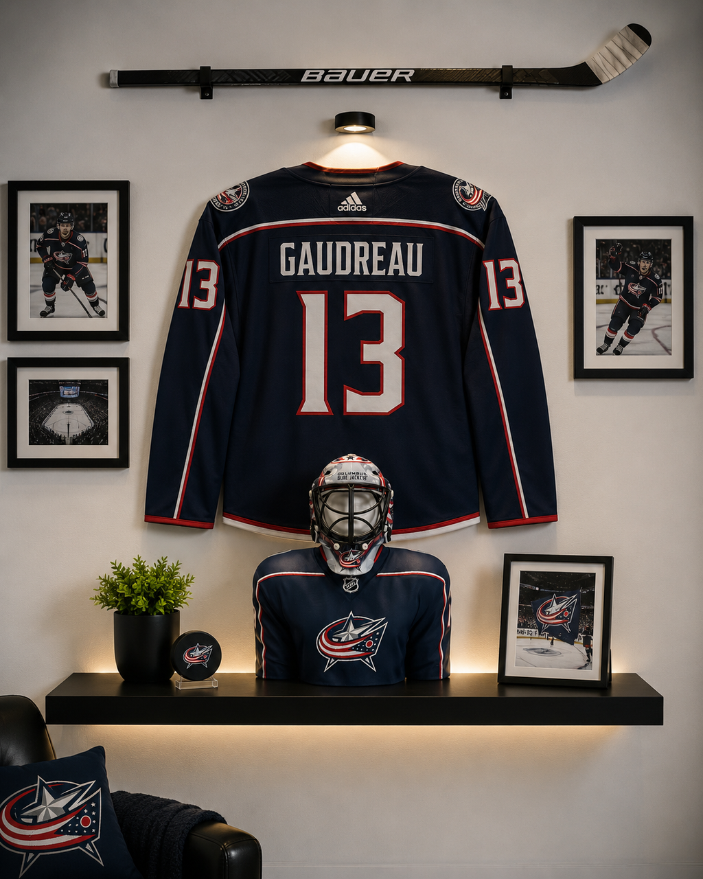 Personalized Hockey BUDDEEZ | NHL-Inspired Mini Goalie Mask Display Stand