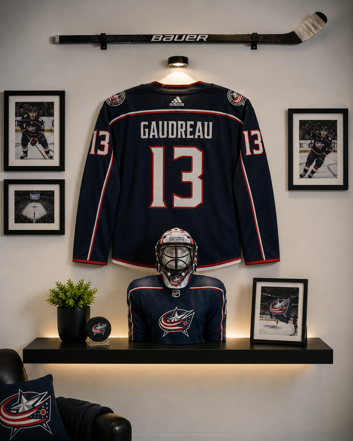 Personalized Hockey BUDDEEZ | NHL-Inspired Mini Goalie Mask Display Stand