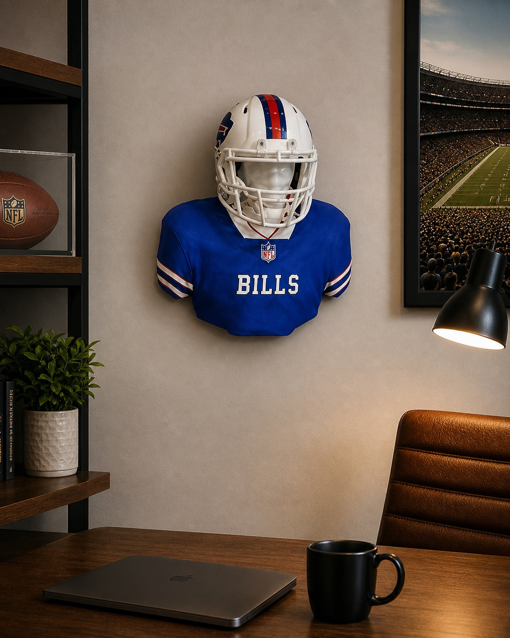 NFL @ NCAA Inspired Wall Mount Mini Helmet Displays