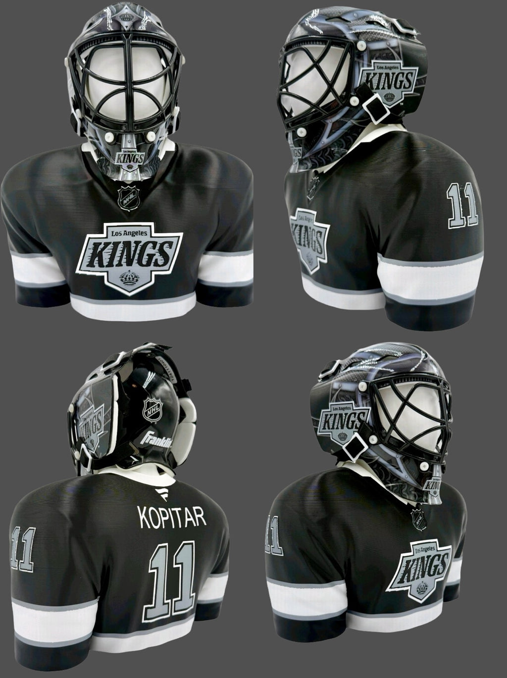 Personalized Hockey BUDDEEZ | NHL-Inspired Mini Goalie Mask Display Stand