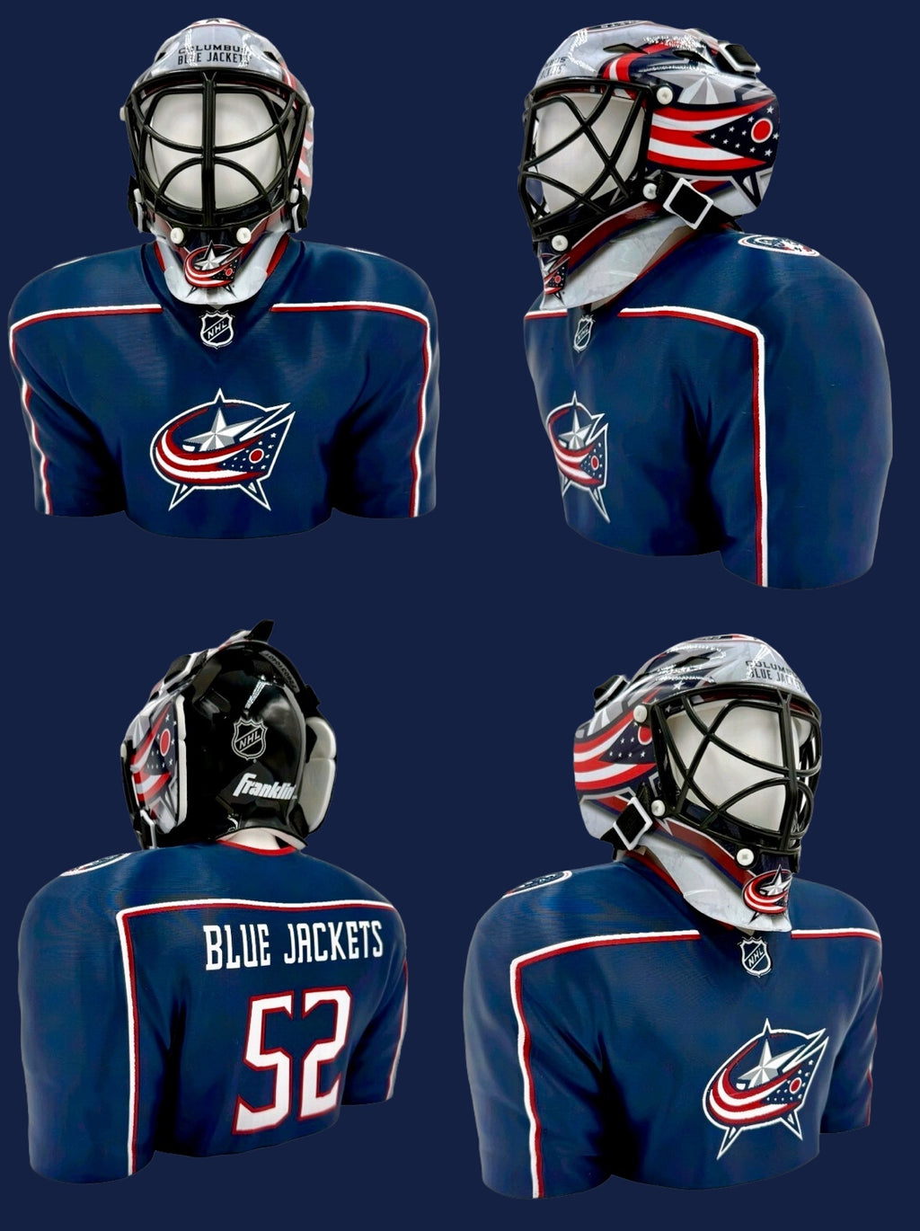 Personalized Hockey BUDDEEZ | NHL-Inspired Mini Goalie Mask Display Stand