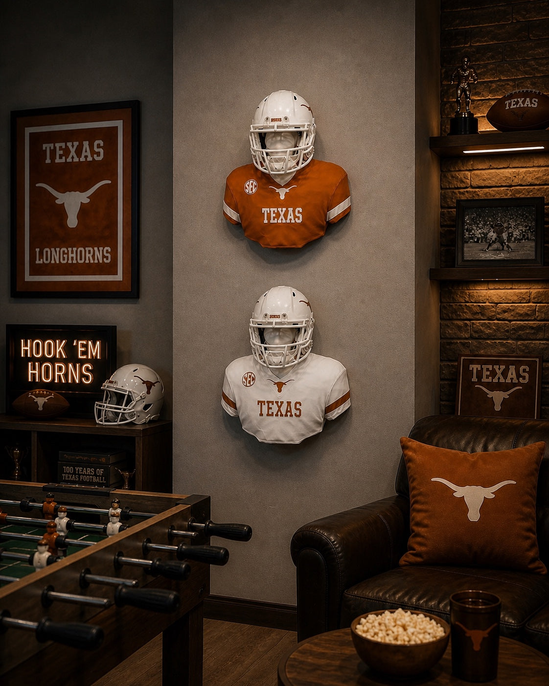 NFL @ NCAA Inspired Wall Mount Mini Helmet Displays