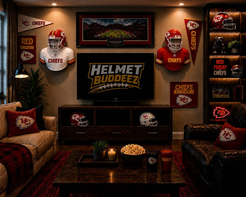 NFL @ NCAA Inspired Wall Mount Mini Helmet Displays