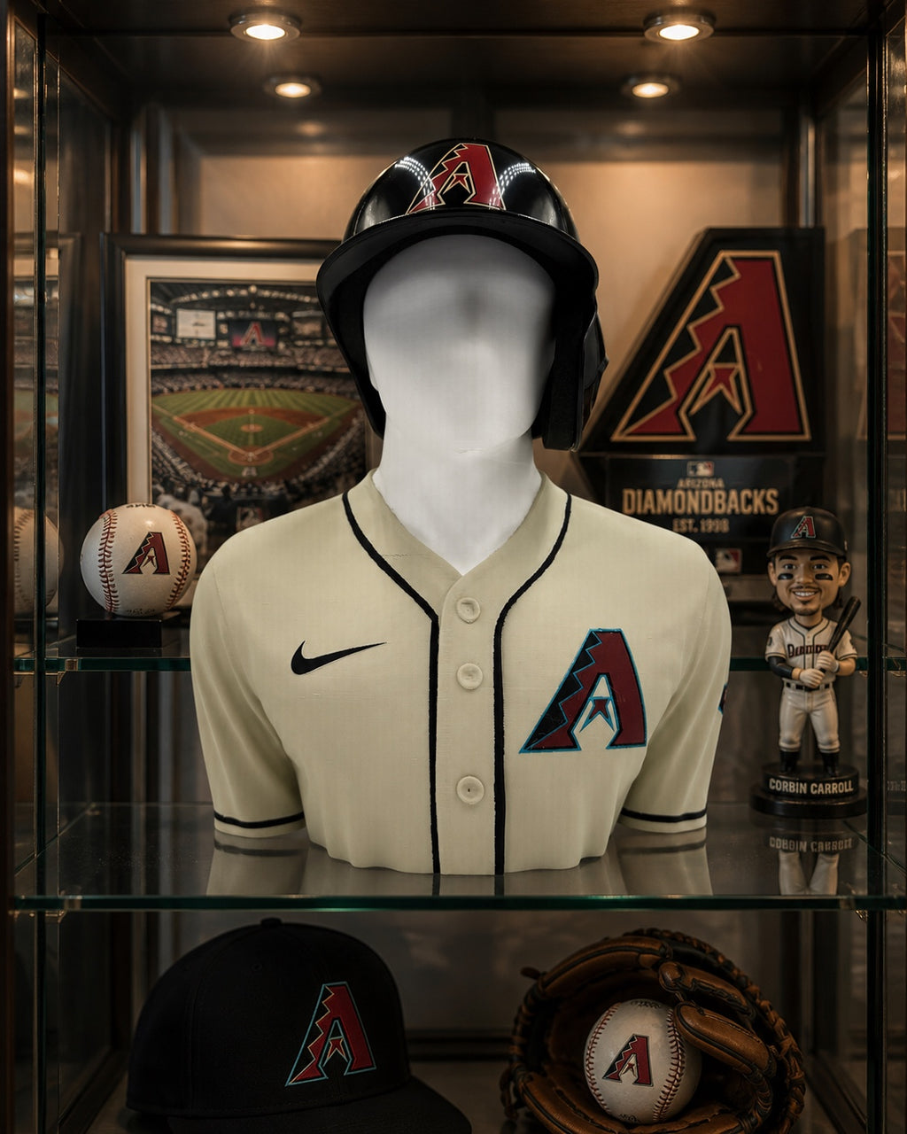 Personalized Baseball BUDDEEZ | MLB-Inspired Mini Helmet Display Stand