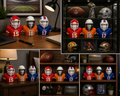 Personalized NFL & NCAA Inspired Mini Helmet Desktop Displays