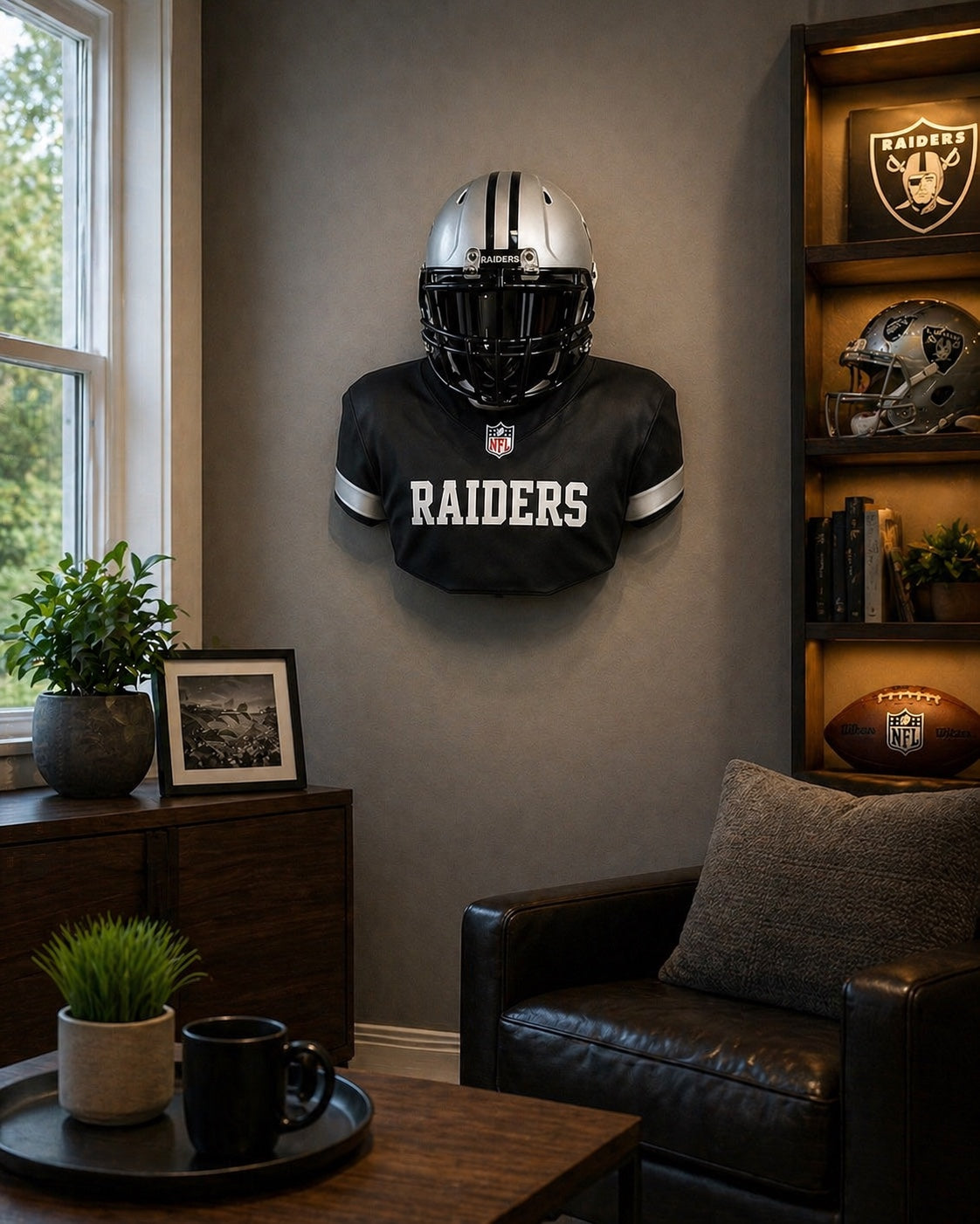 NFL @ NCAA Inspired Wall Mount Mini Helmet Displays