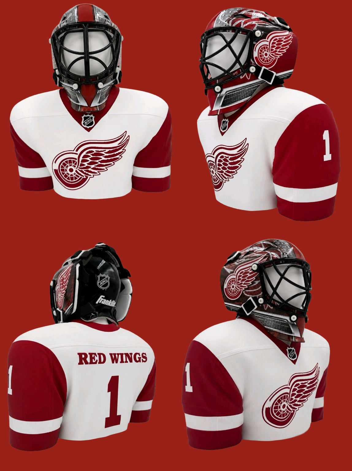 Personalized Hockey BUDDEEZ | NHL-Inspired Mini Goalie Mask Display Stand